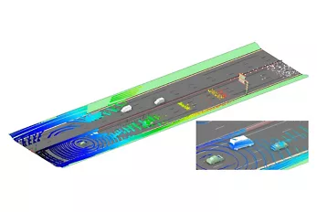 Dynamic lidar capabilities enable object movement during lidar scanning Ansys Speos simulations
